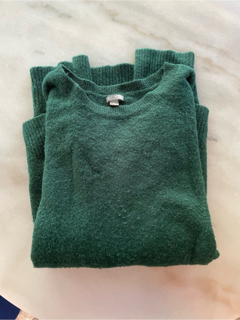 Falls Creek Women's Crewneck Sweater in Deep Green